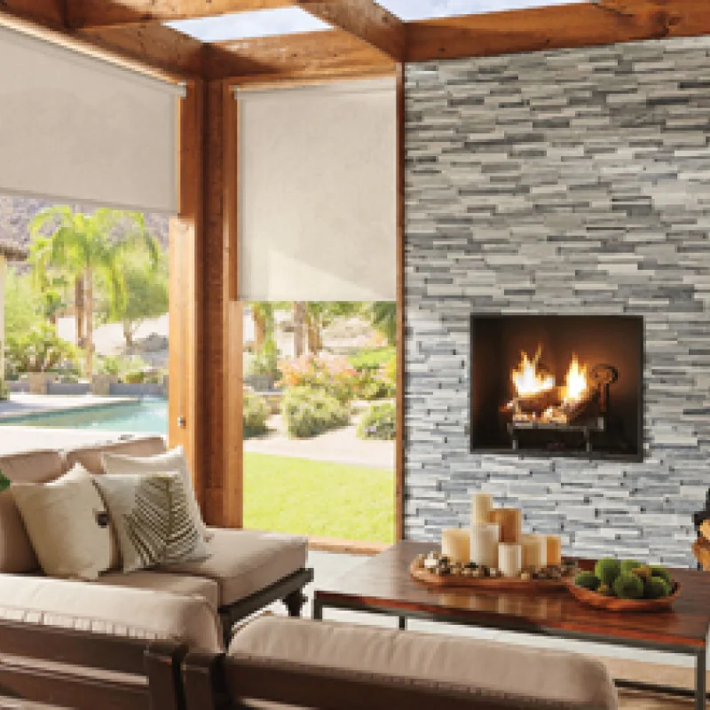 Exterior solar shades available at Artisan Floors & Interiors in  Cape May Court House, NJ